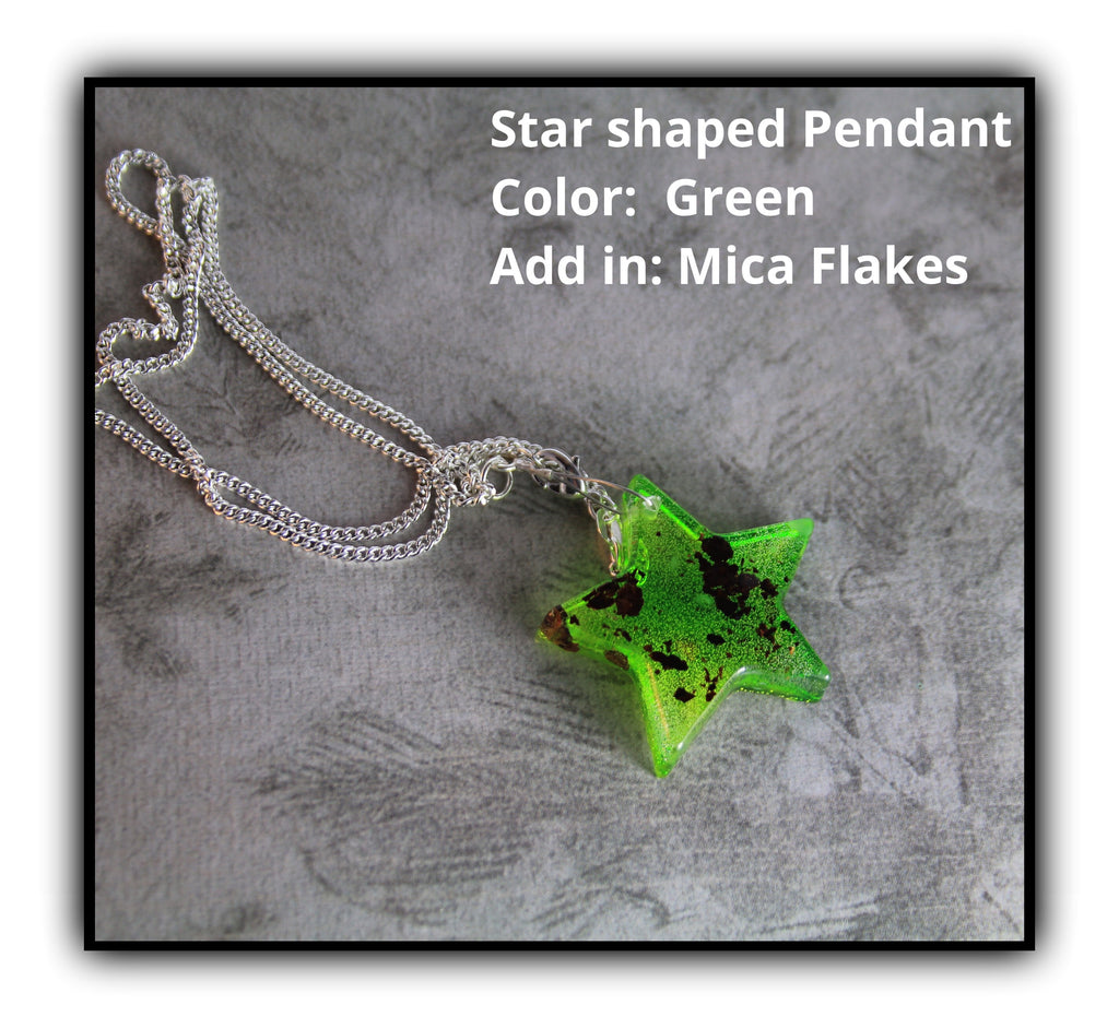 Resin Gem Shaped Pendant with Cremains
