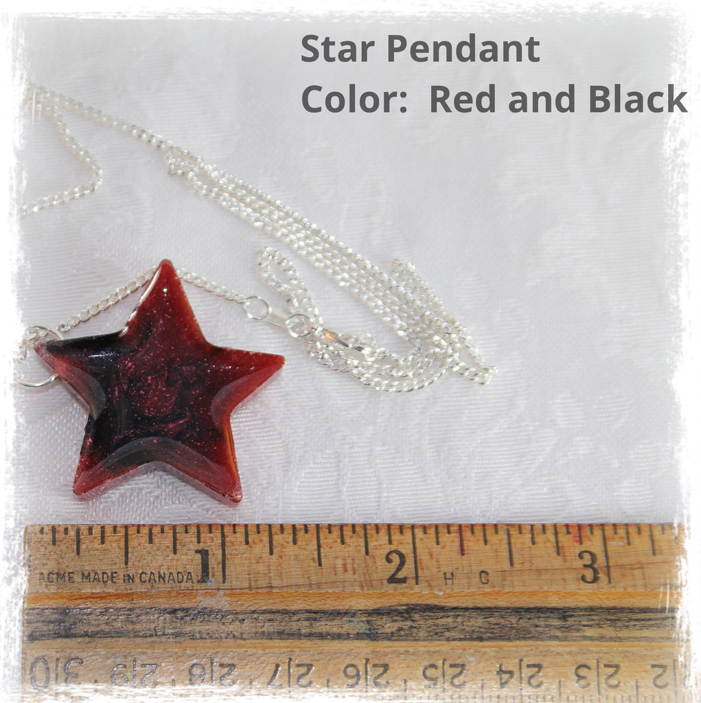 Resin Star Pendant with Cremains - Pendant - spiritsoultreasures - spiritsoultreasures