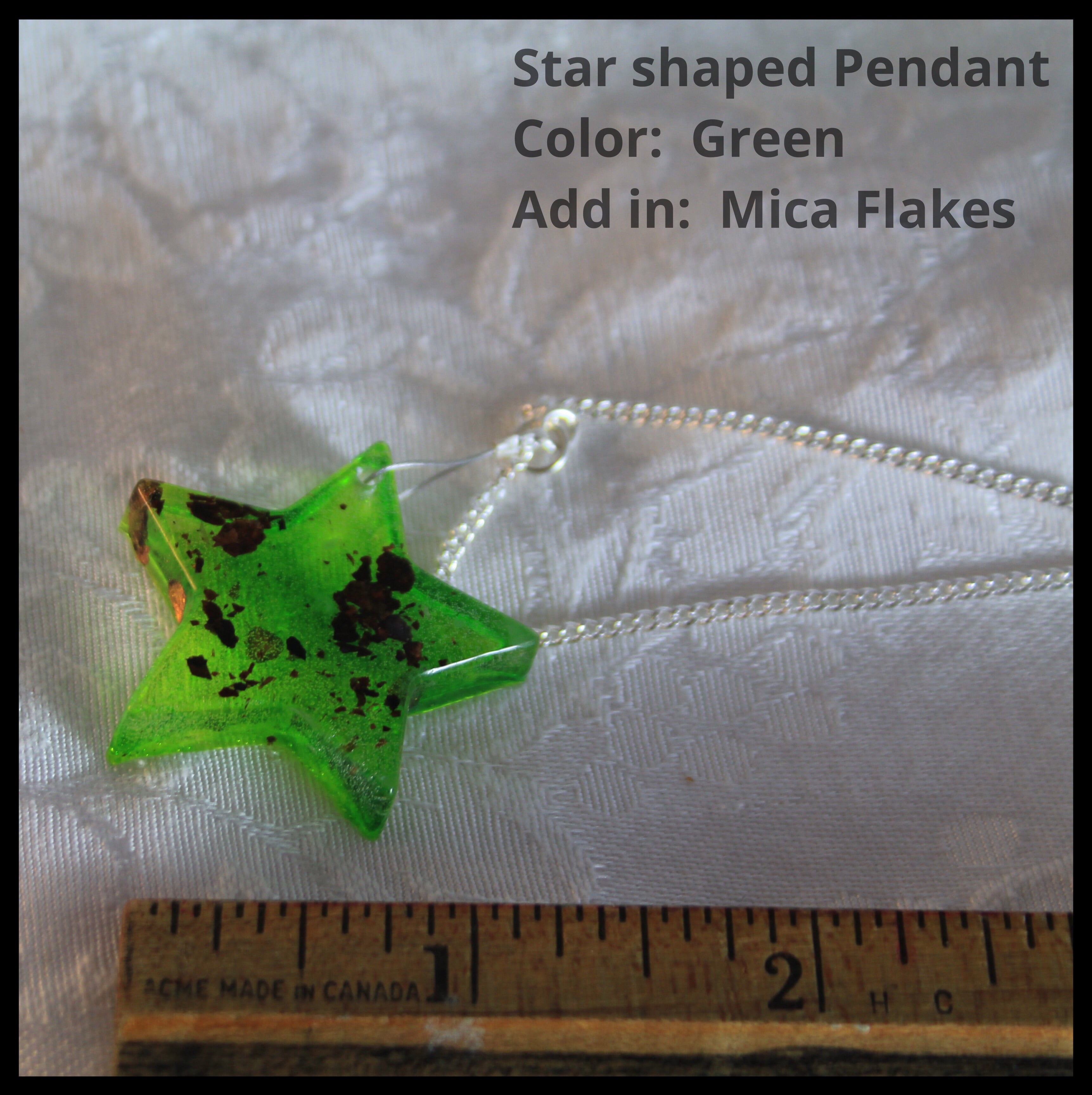 Resin Star Pendant with Cremains | Long lasting Keepsake Memorials